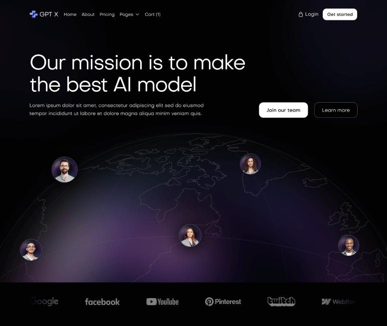 About - GPT X Webflow Template